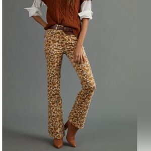 Pilcro Floral Patterned Flare Pants